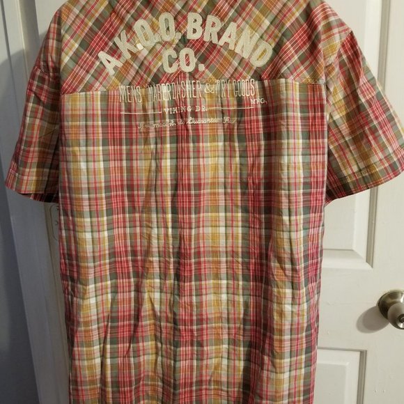 AKOO & CO Plaid Shirt Men’s plus size 4XL/ - Picture 2 of 4